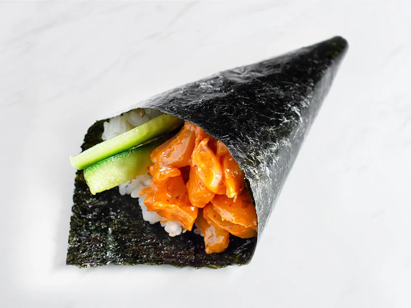 Kura signature dishes Spicy Salmon Temaki Hand Rolls
Shoyu Ramen
Miso Soup
